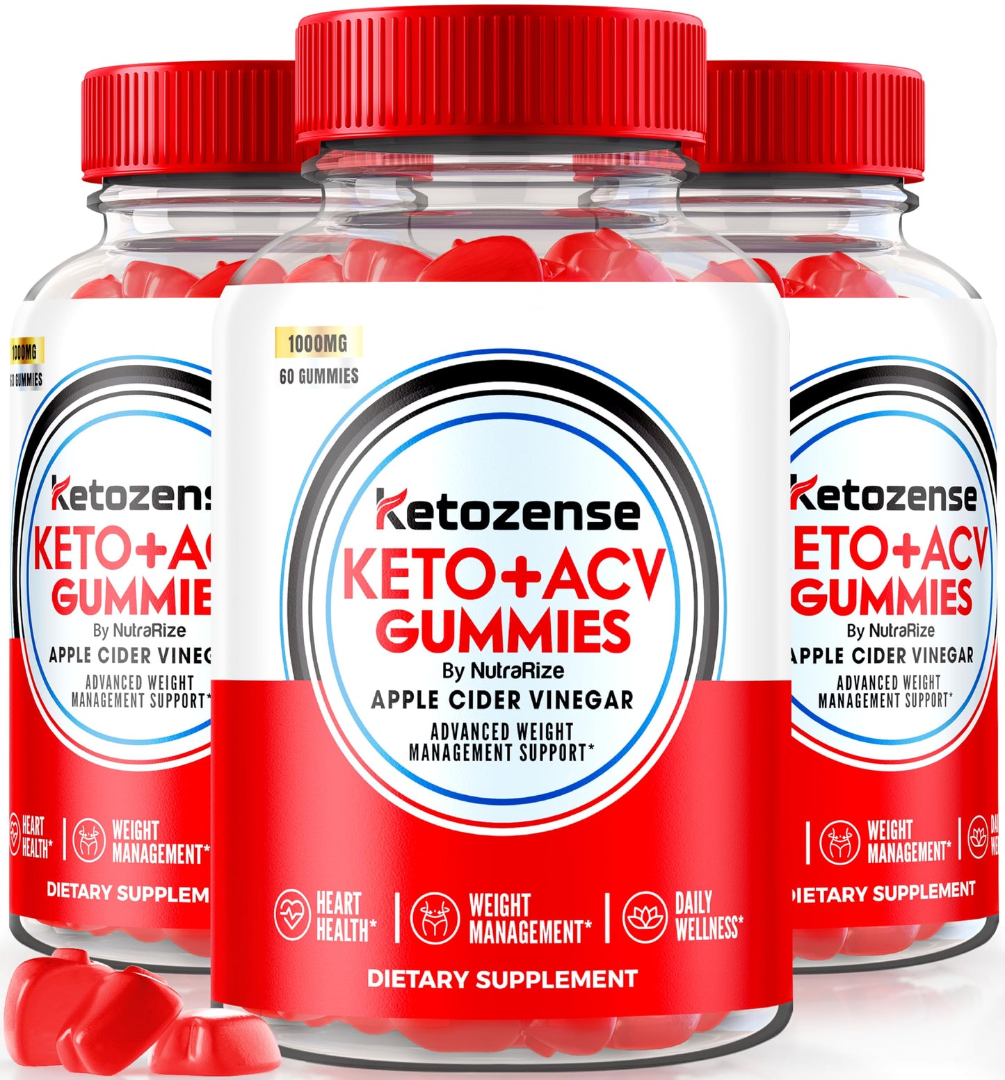 NutraRize Ketozense Keto ACV Gummies Gummy 180