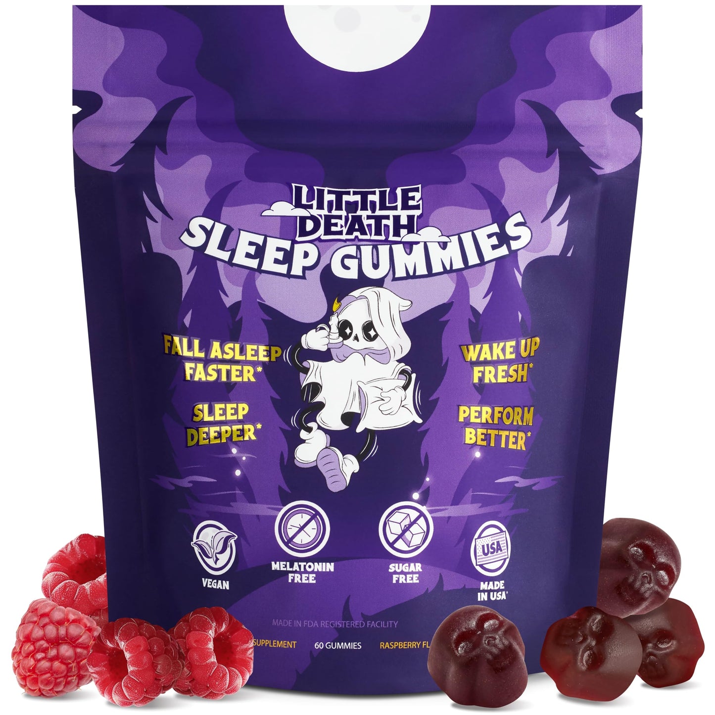 LITTLE DEATH Deep Sleep Gummies, 60 Gummies