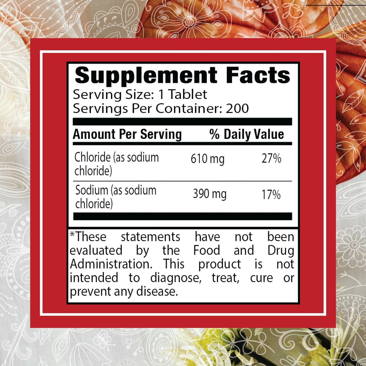 NewVue Sodium Chloride 1000mg Tablets, 200 Count