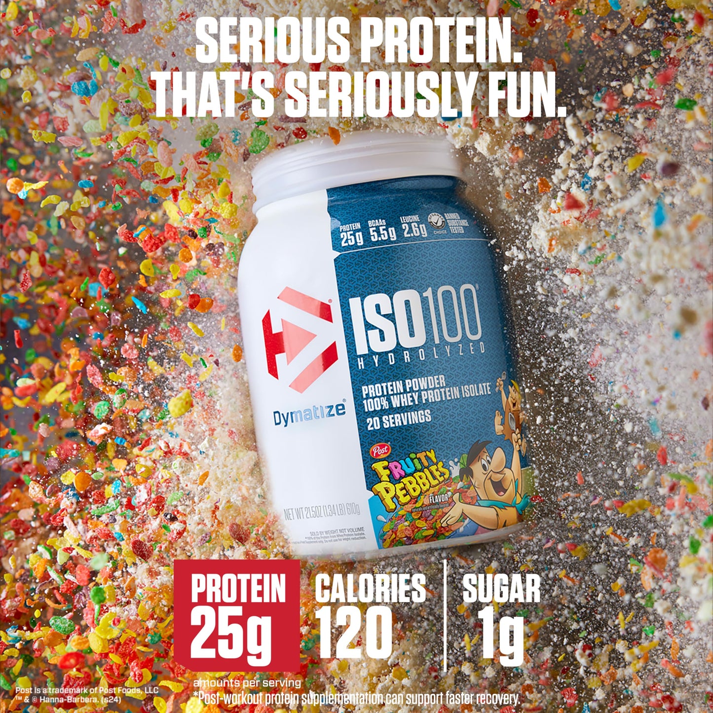 Dymatize ISO100 Whey Protein Isolate Powder, 48 Servings