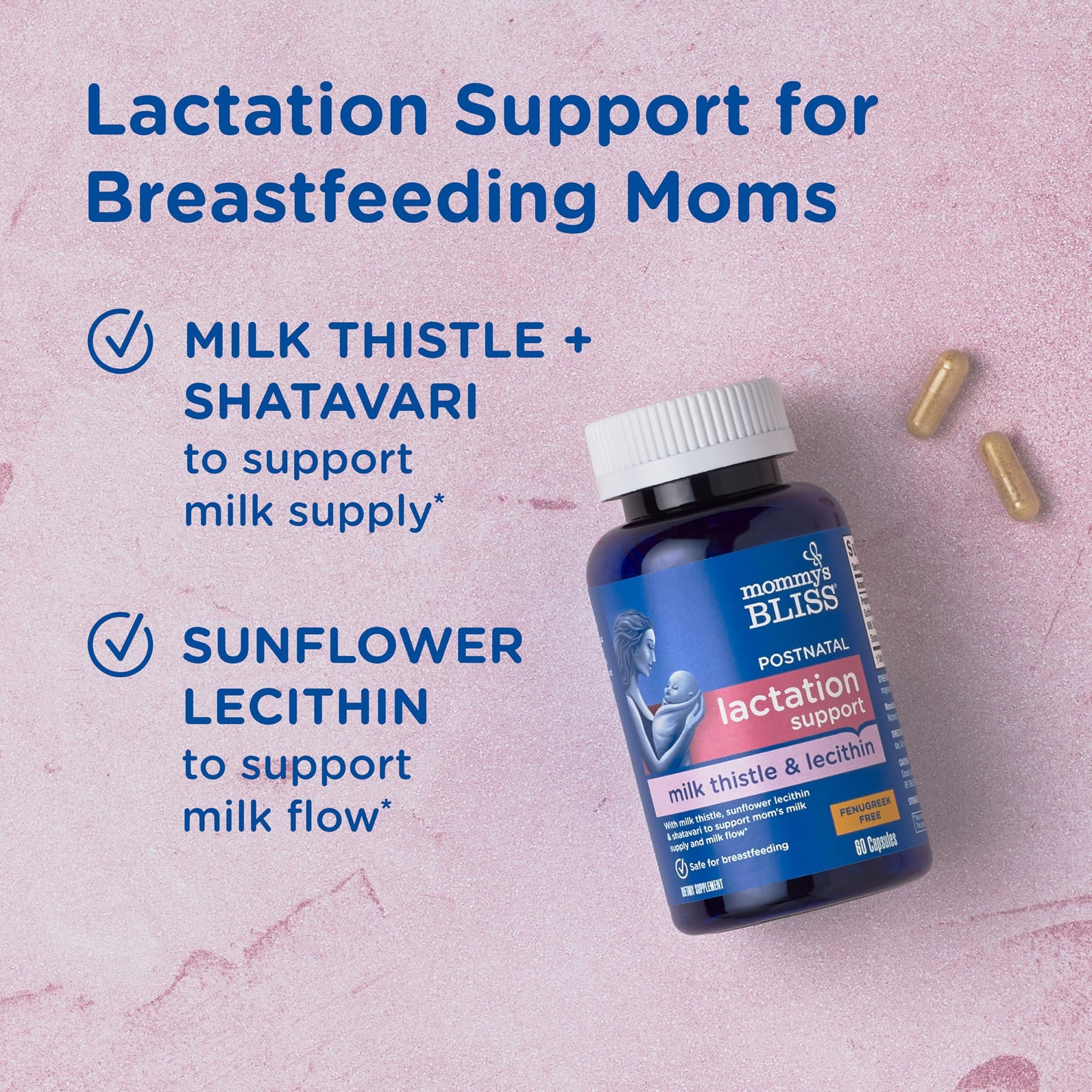 Mommy's Bliss Postnatal Lactation Support Capsules, 60 Capsules