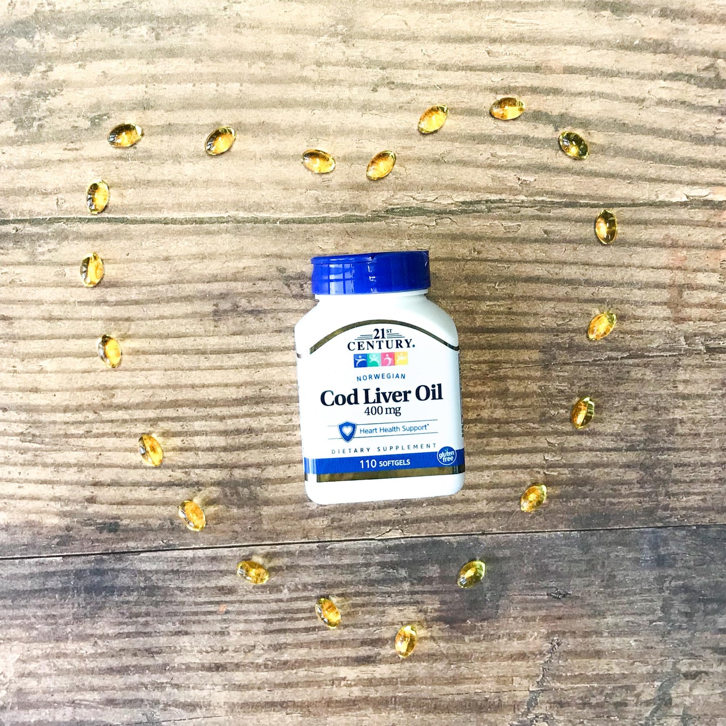 21st Century Cod Liver Oil Softgels, 330 Softgels