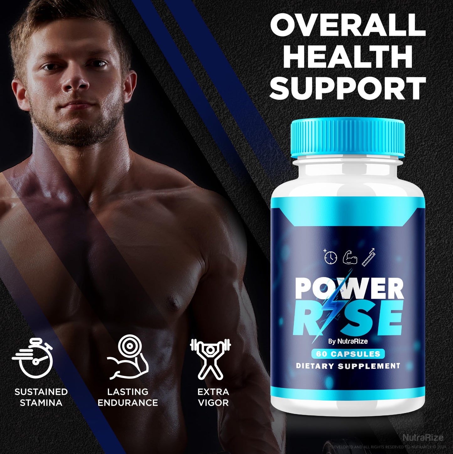 NutraRize Power Rise for Men Capsules, 180 Count