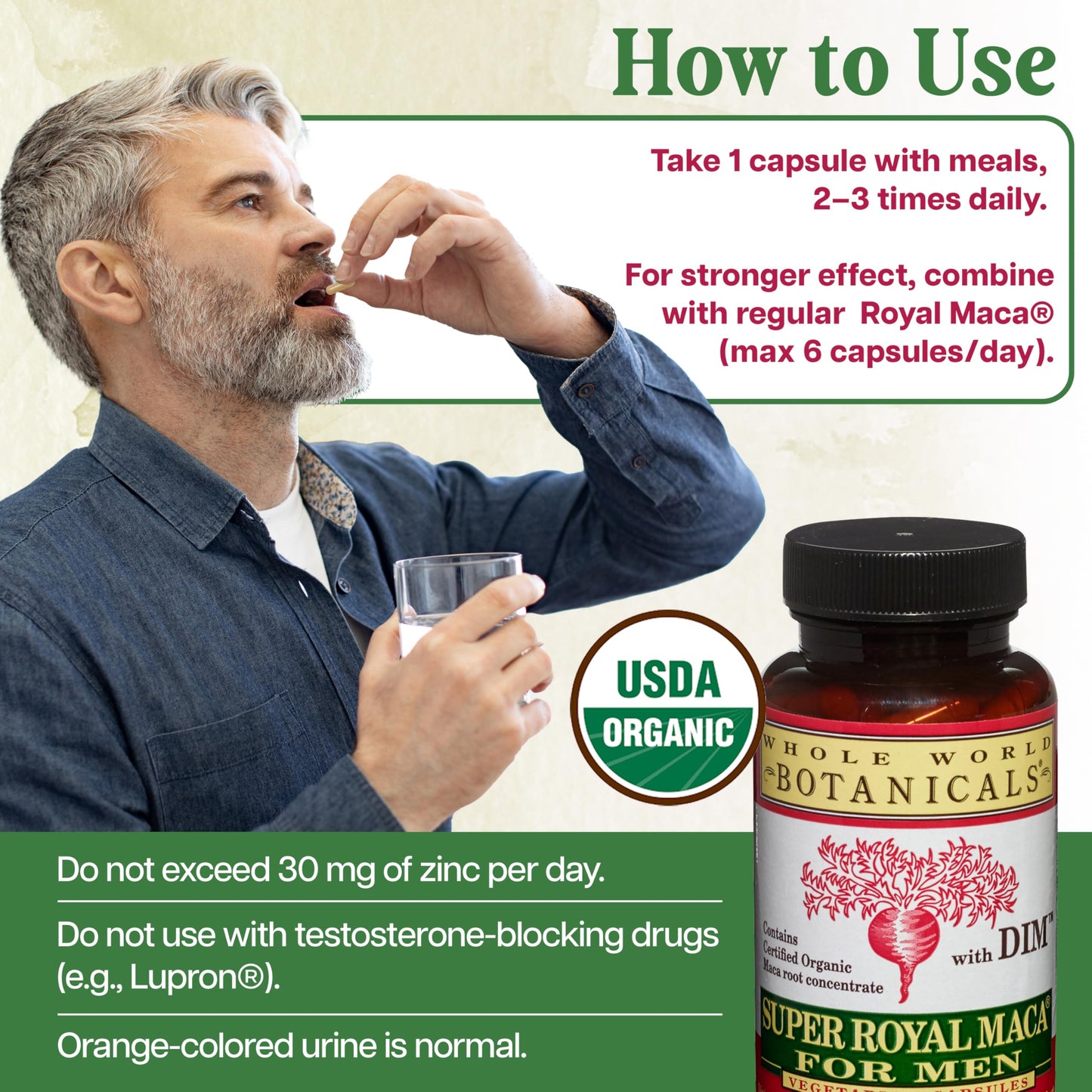 Whole World Botanicals Super Royal Maca Men 90 Capsules