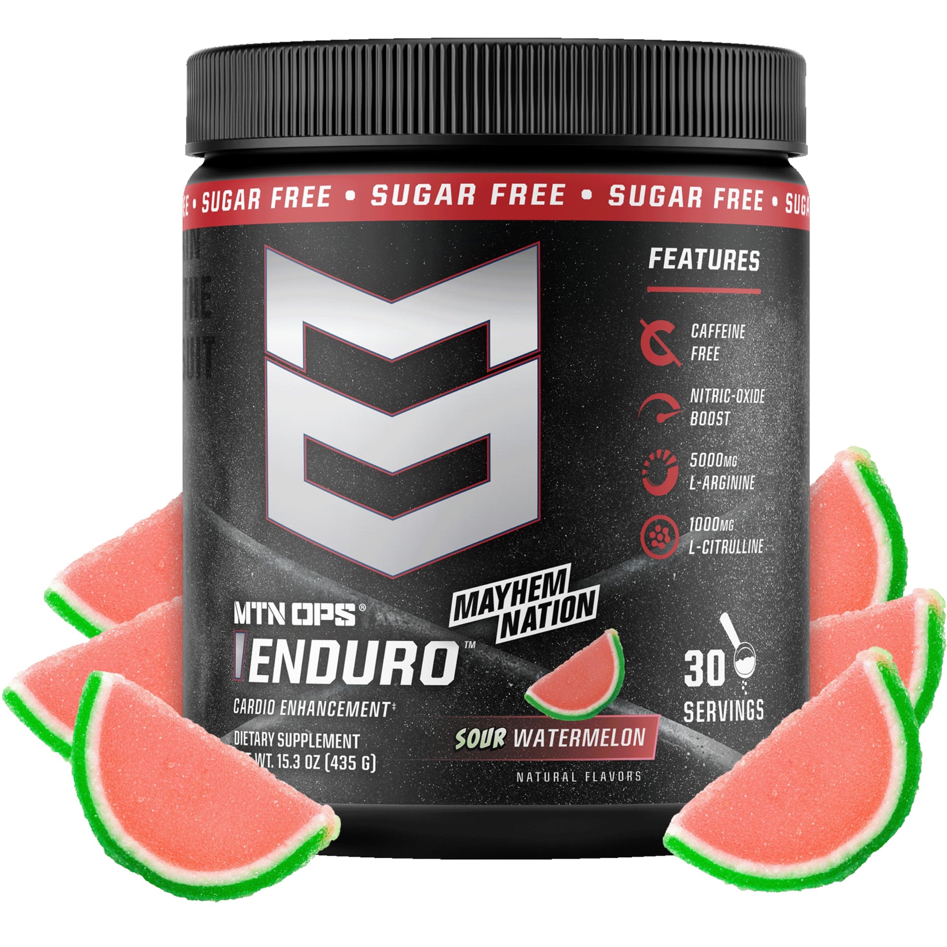 MTN OPS Enduro Stim-Free Pump Pre Workout Powder 1 Ounce