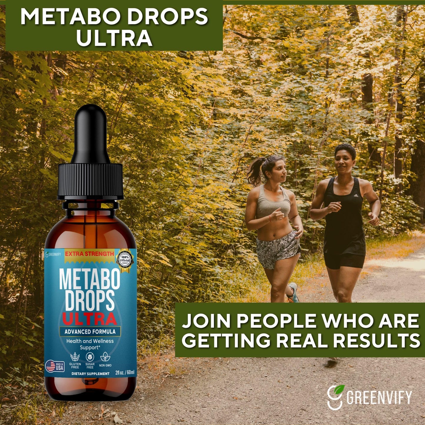 GREENVIFY MetaboDrops Ultra Advanced Formula Health and Wellness Support, 60 Capsules
