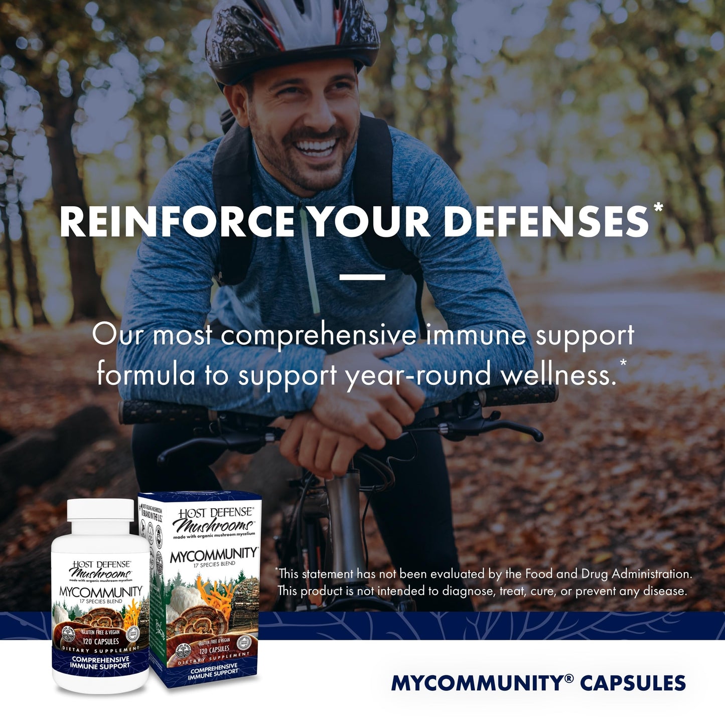 Host Defense MyCommunity Capsules, 120 Capsules
