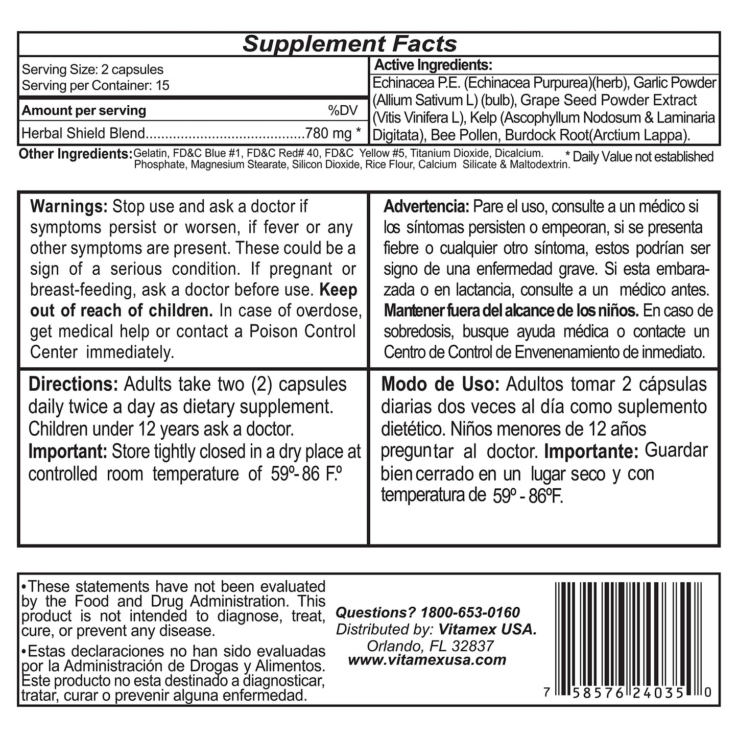 Tetraxyl 780 mg Extrastrong Herbal Supplement Capsules 1 Capsule