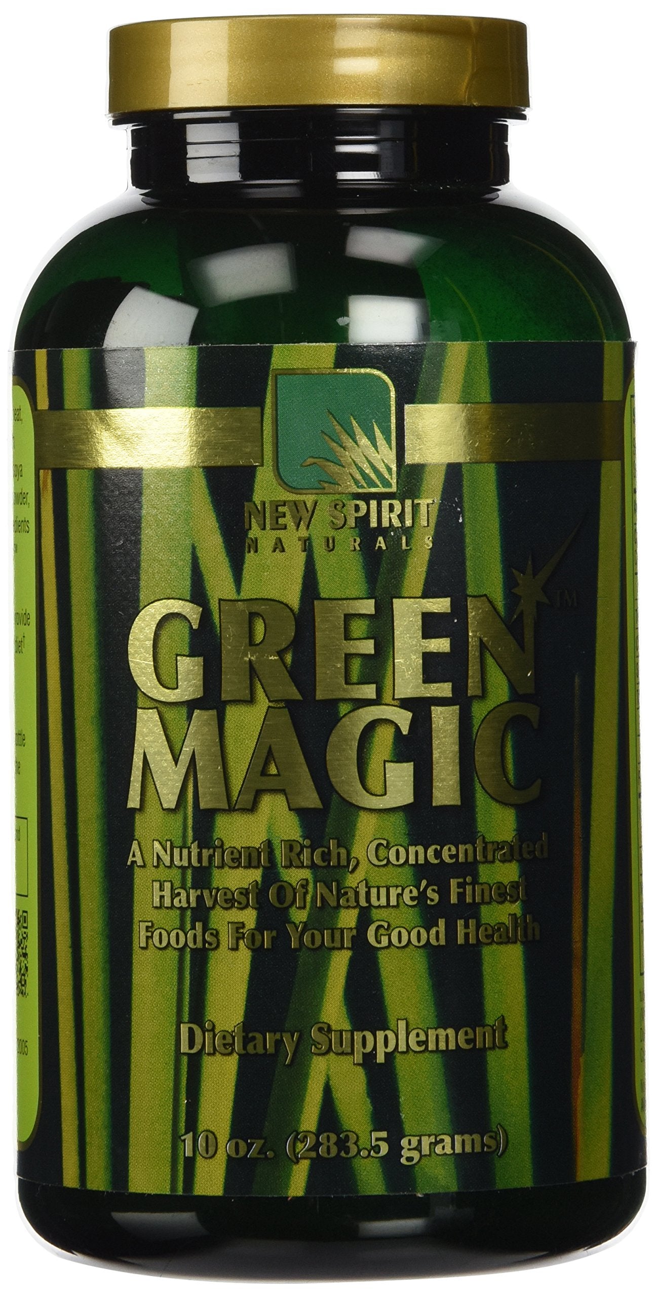 New Spirit Naturals Green Magic Powder All Naturally Organic Superfood, 10 Ounce
