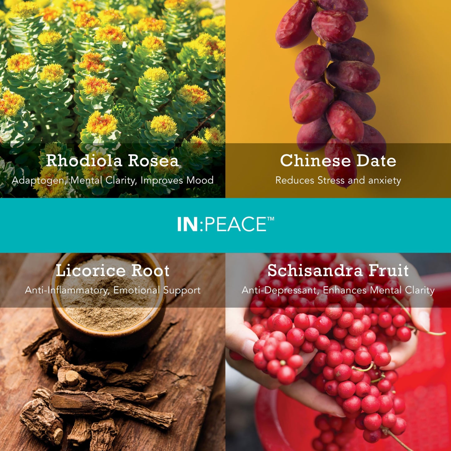 INTotalWellness IN:Peace Herbal Calming Formula Powder 4.2329