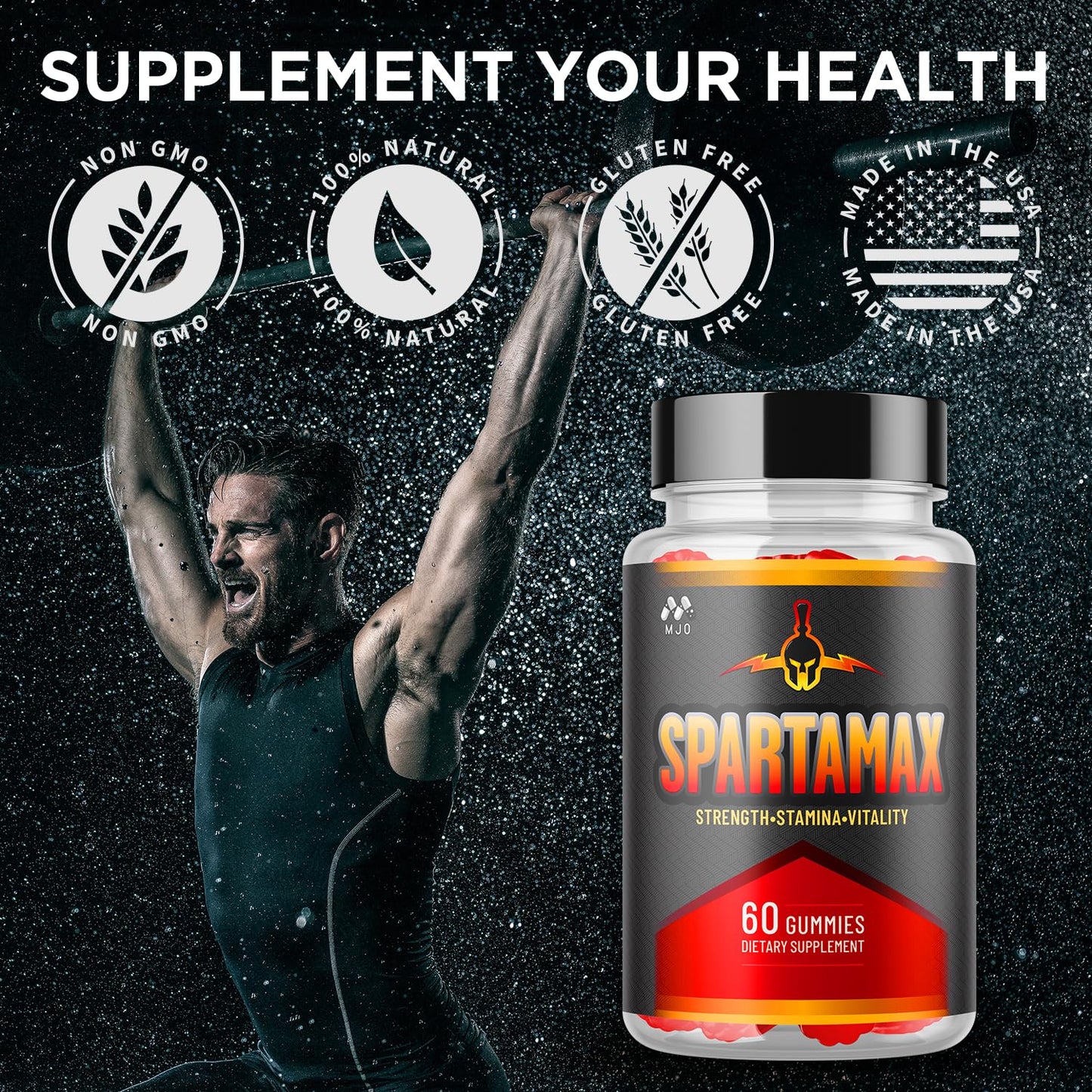 MJO Spartamax Gummies, 60-count
