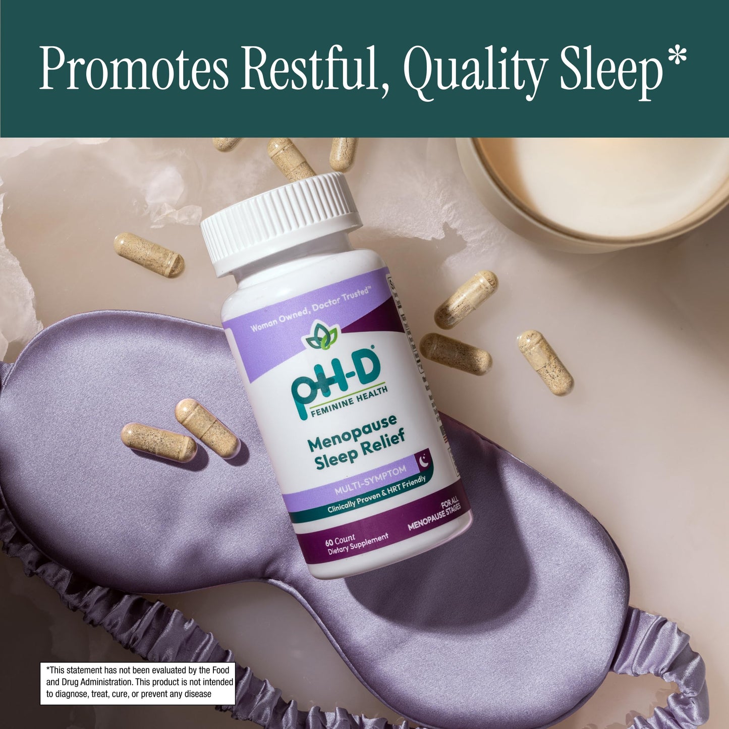 pH-D Feminine Health Support Menopause Sleep Relief Supplement 60 Capsules