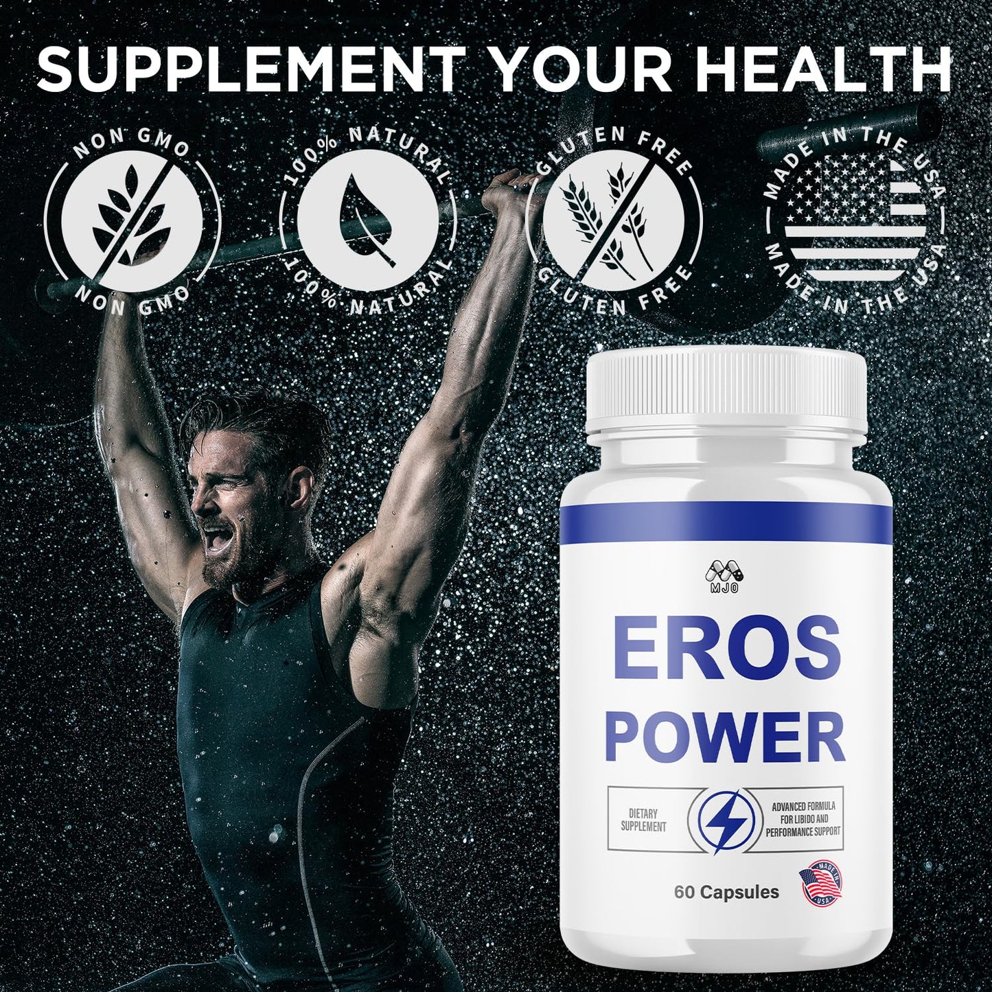 MJO Eros Power Capsules, 60 Capsules