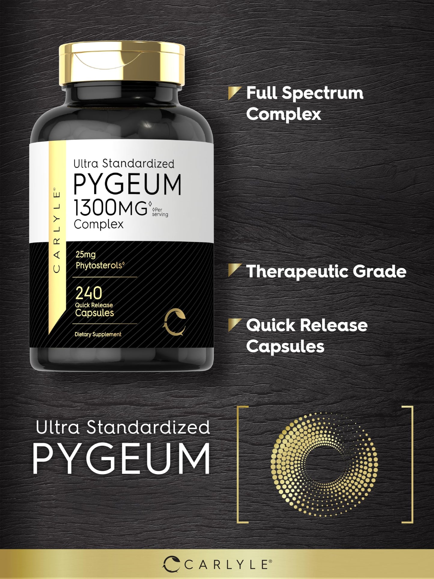 Carlyle Pygeum Supplement Capsules 240