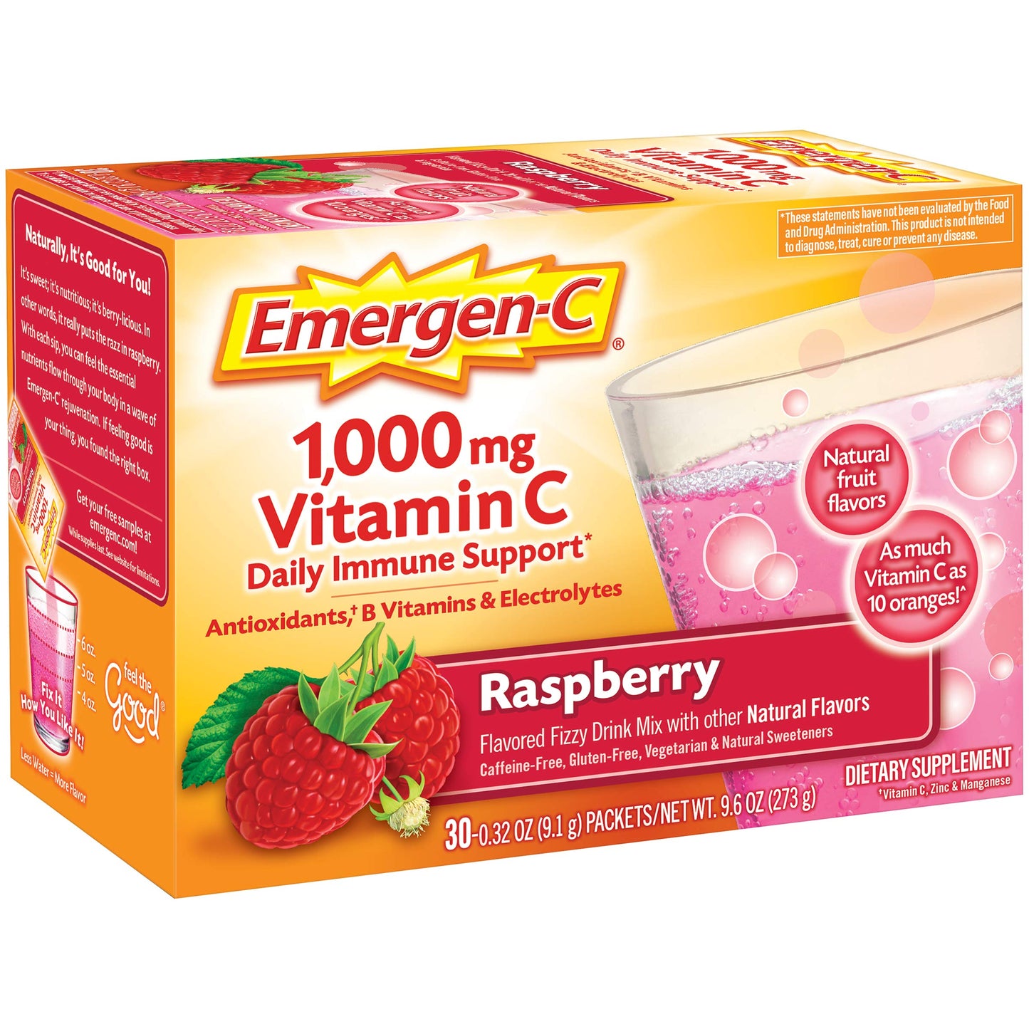 Alacer Emergen-C Raspberry 30 Capsules