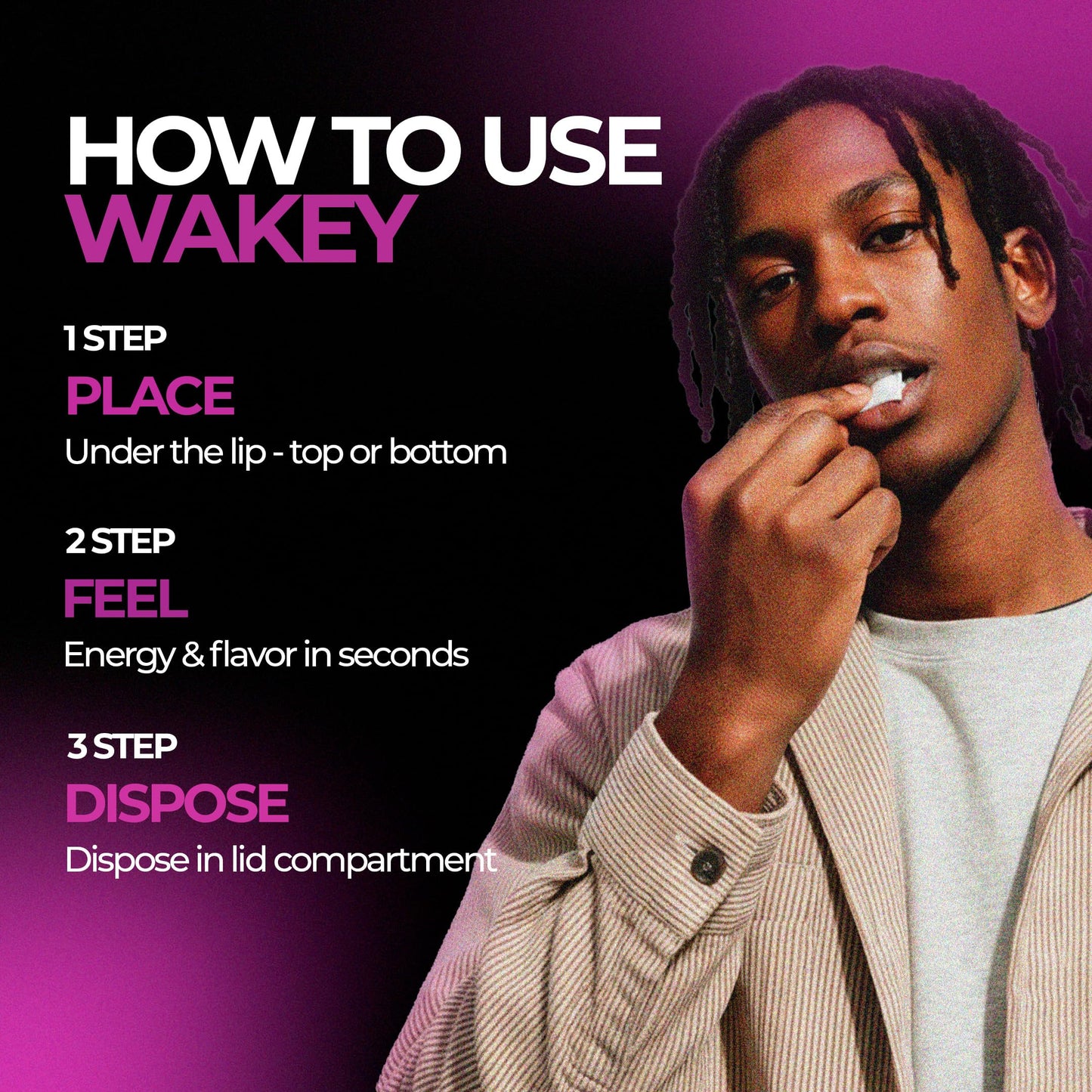 Wakey Energy Caffeine Caplets, 5 Pack