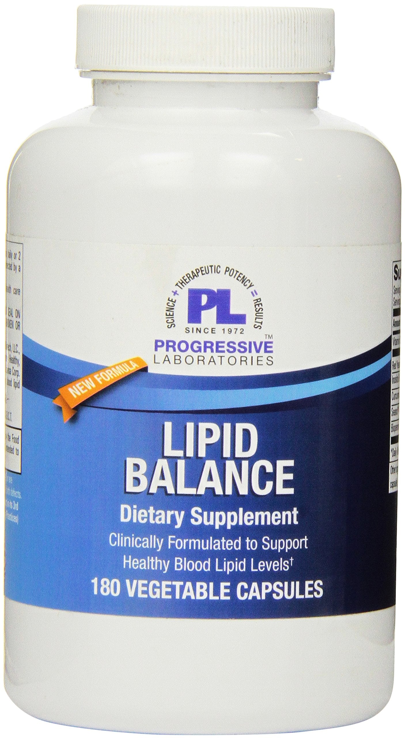 Progressive Laboratories Lipid Balance Supplement Capsules 180