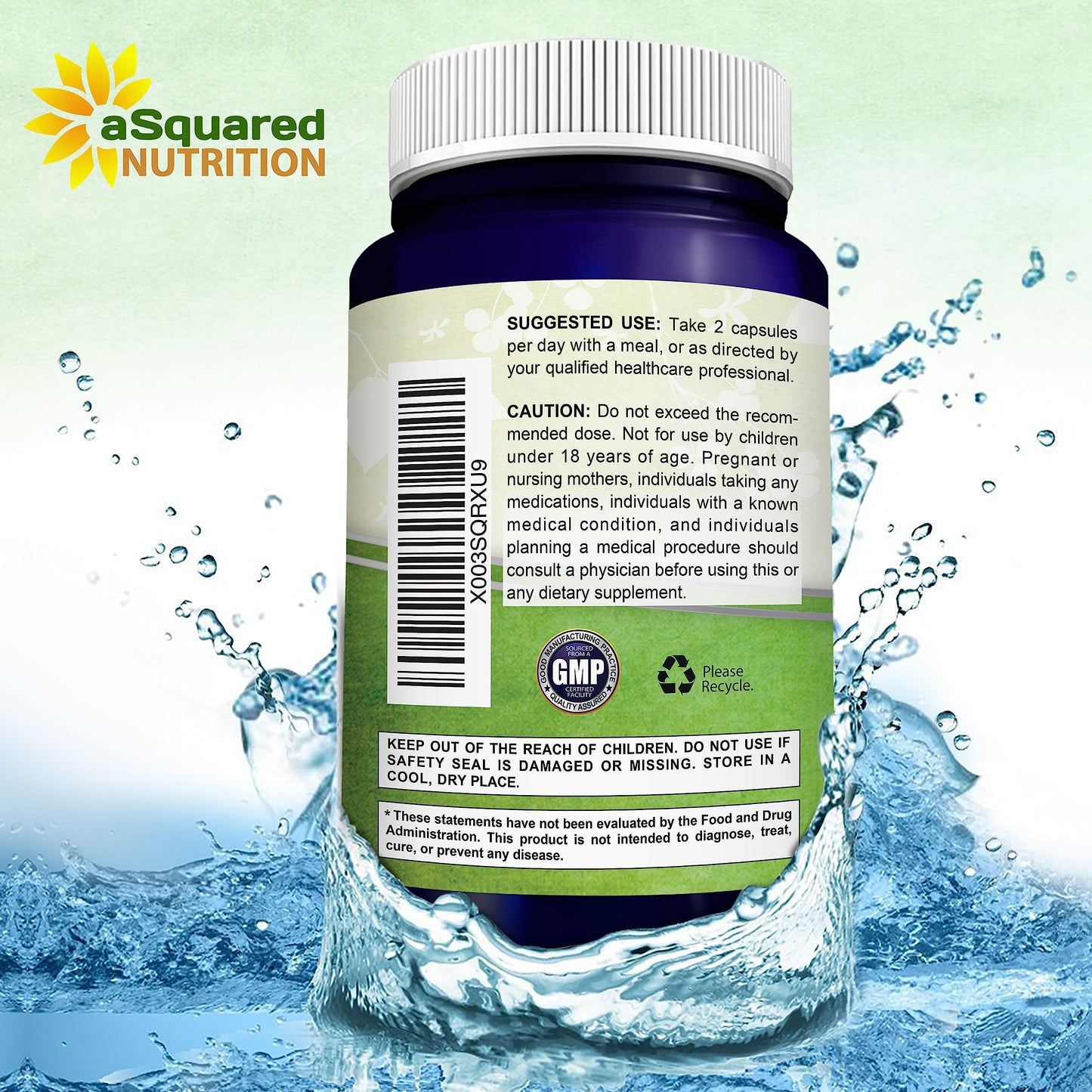 aSquared Nutrition Fadogia Agrestis 600mg and Tongkat Ali 400mg Capsules, 180 Count