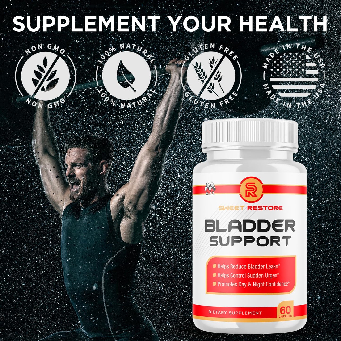 MJO Sweet Restore Bladder Control Capsules 180 Capsules