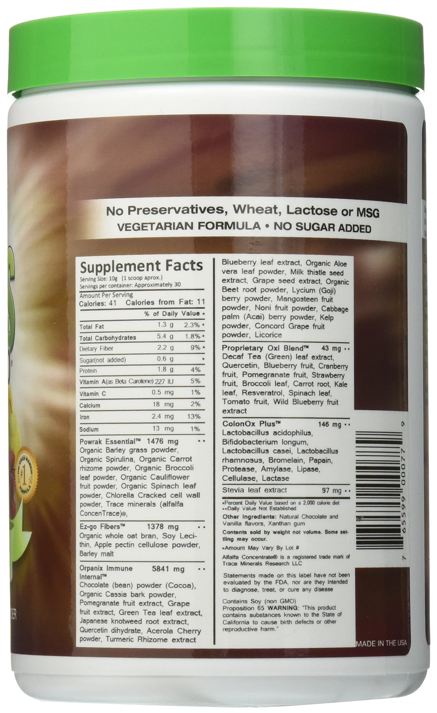 Greens World Delicious 8000 Supplement Powder, 10.6 Ounce