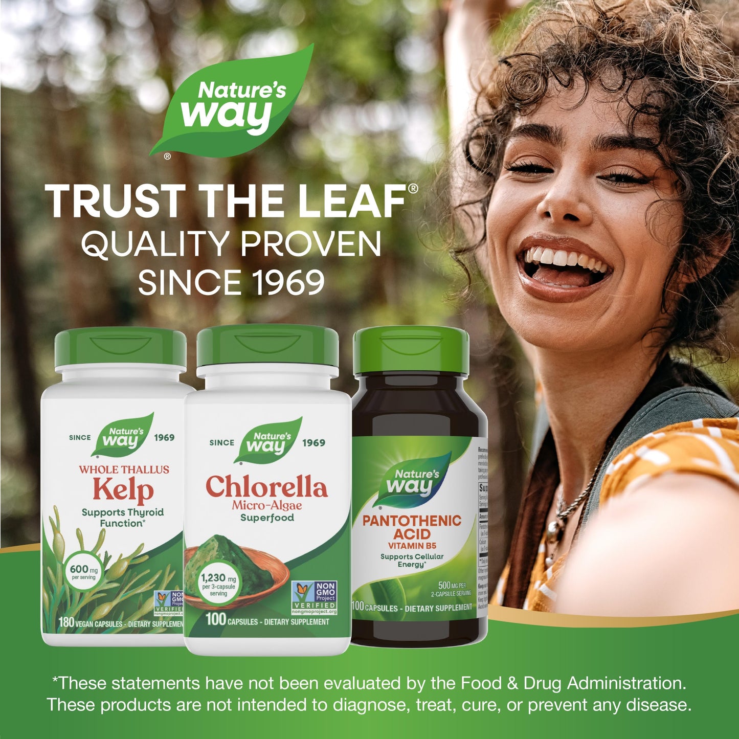 Nature's Way Chlorella Micro-Algae Superfood Capsules, 100 Count