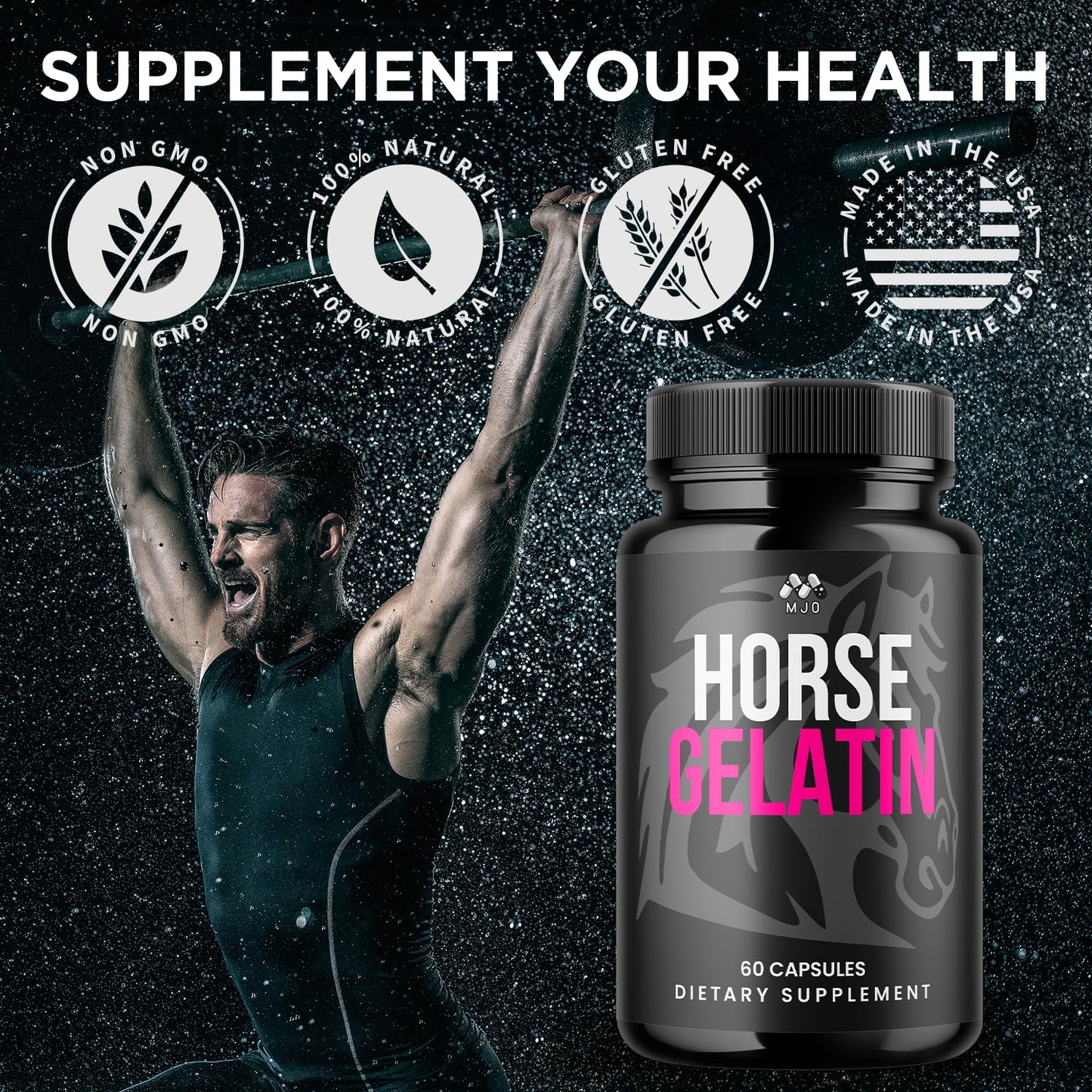 MJO Maximum Strength Multivitamin Supplement Capsules, 60 Count