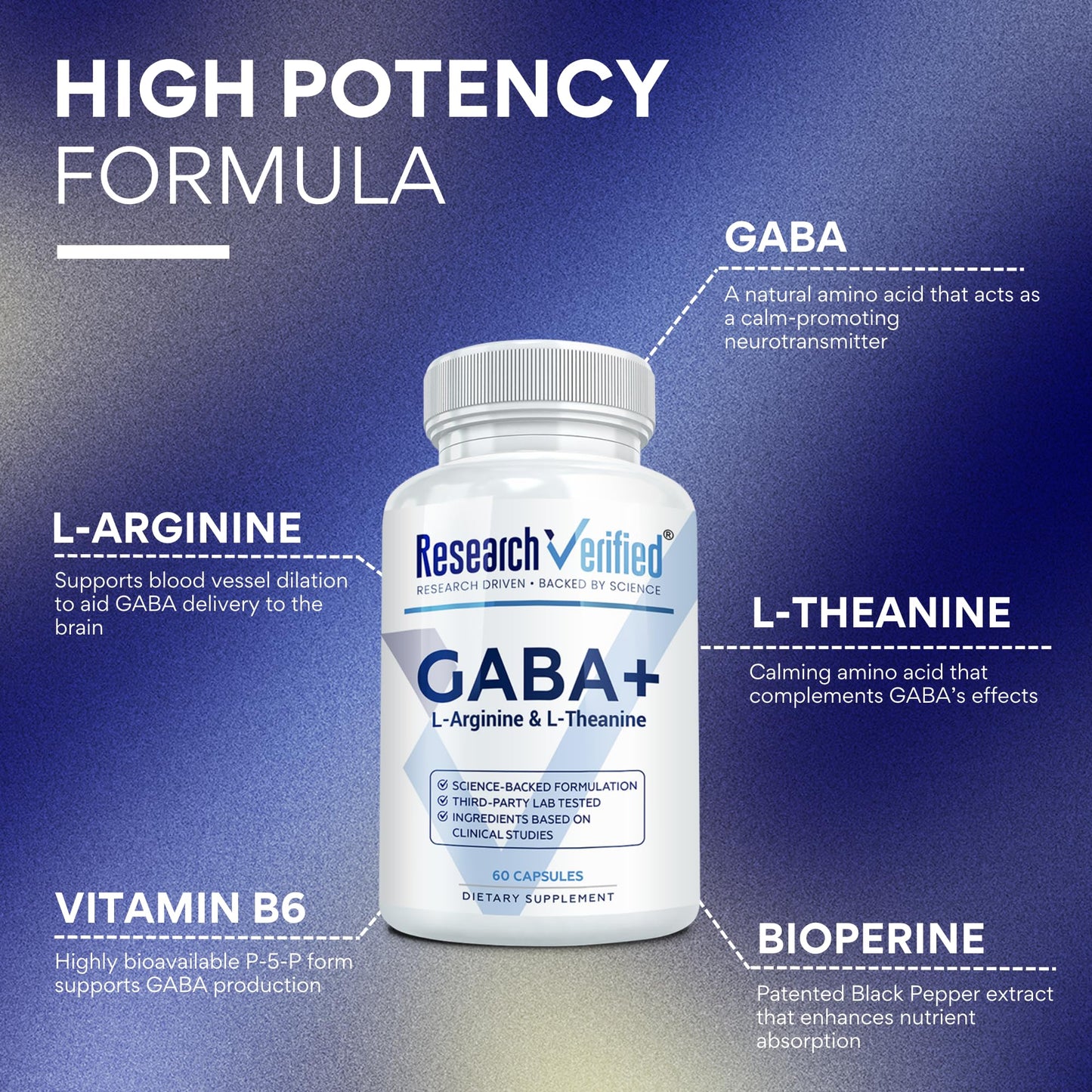 Research Verified GABA+ Capsule 180 Capsules