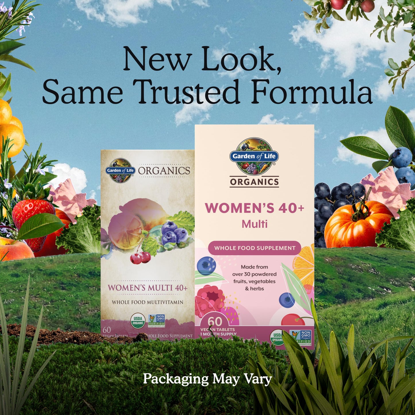 Garden of Life Organics Vitamins for Women 40+ Tablets, 60