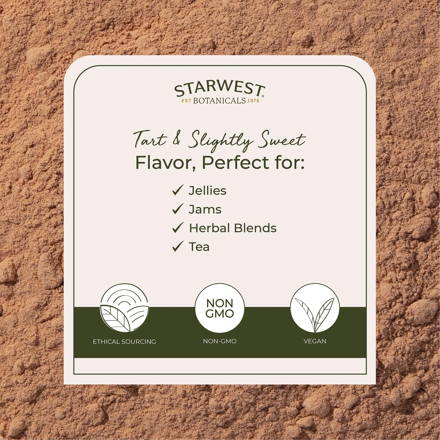 Starwest Botanicals Hawthorn Berry Powder Organic, 16 oz