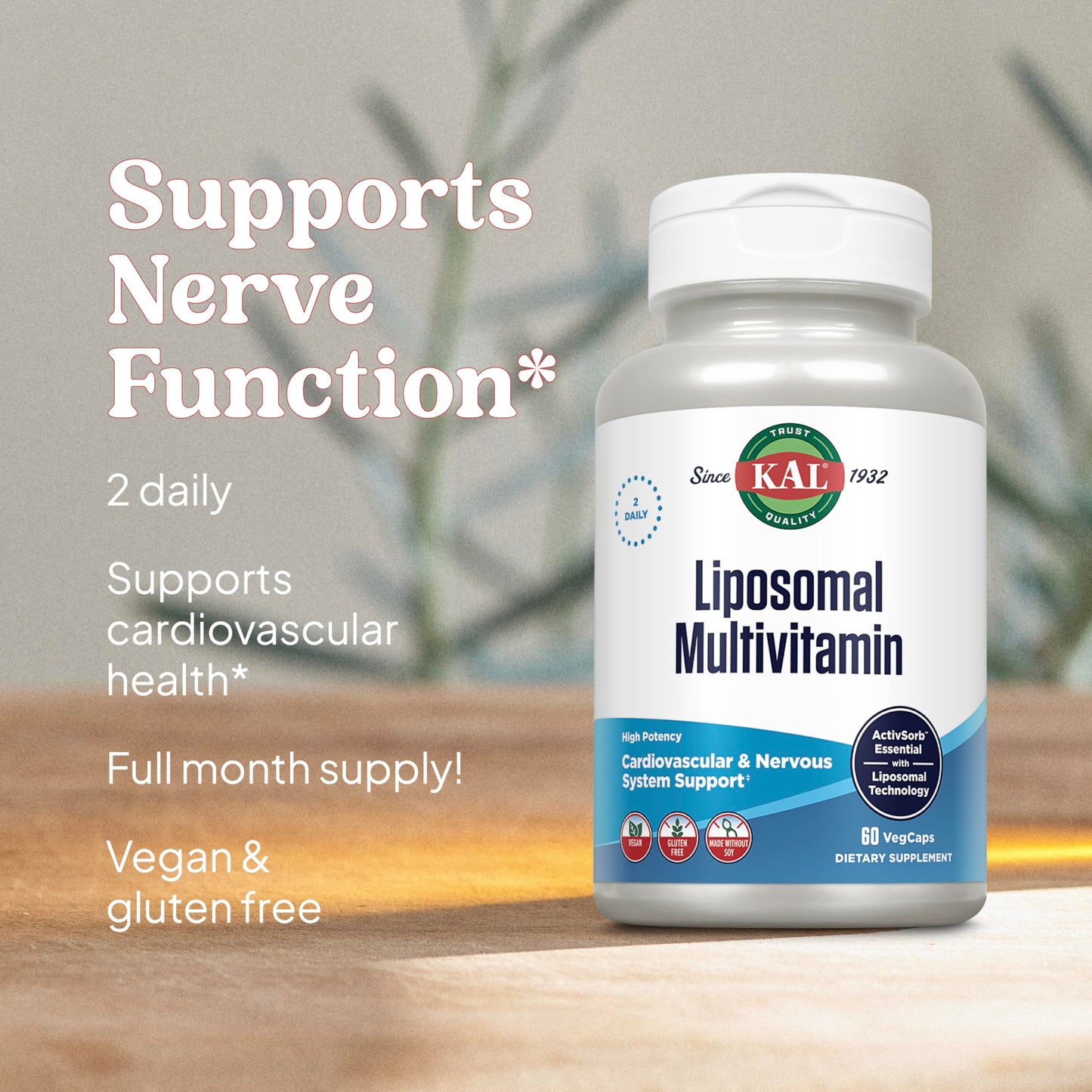 KAL Liposomal Multivitamin Capsule 60 Count