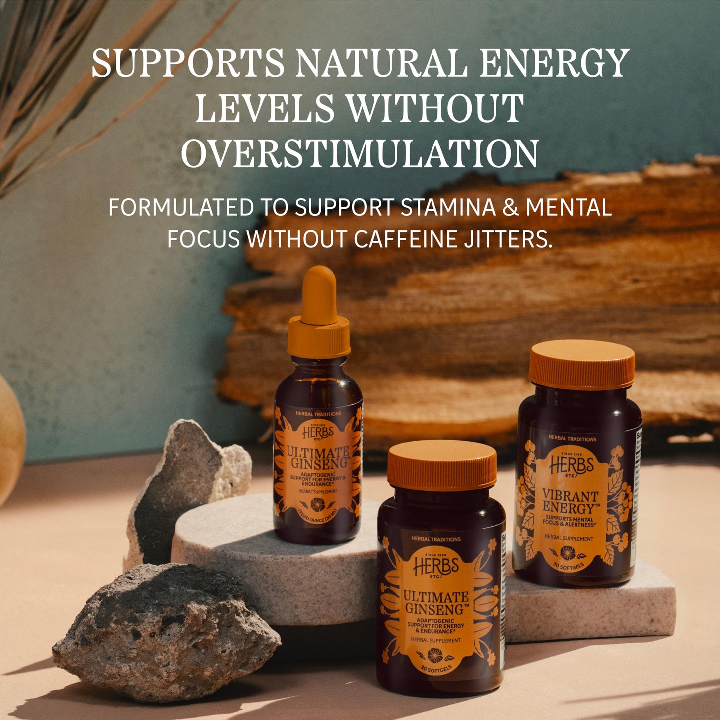 Herbs Etc. Vibrant Energy Softgels 30 Count
