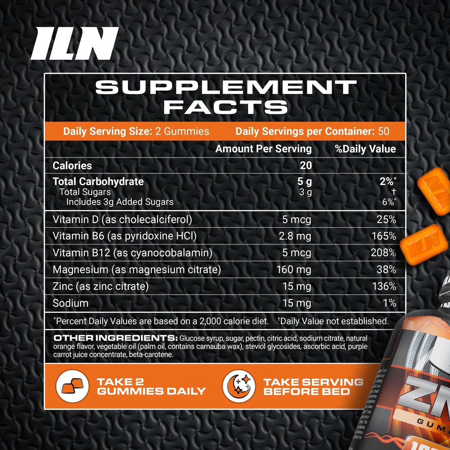Iron Labs Nutrition ZM6 Zinc Magnesium Gummies, 100 Count