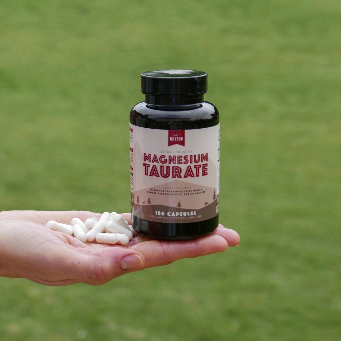 Natural Rhythm Magnesium Taurate + CoQ10-ZEN Bundle Capsules, 2-Pack
