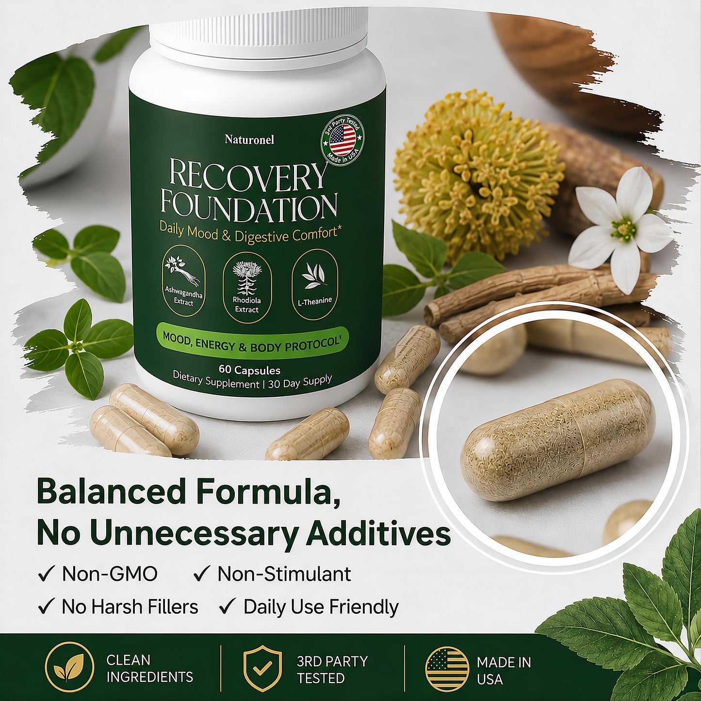 Naturonel Recovery Foundation Capsules 120
