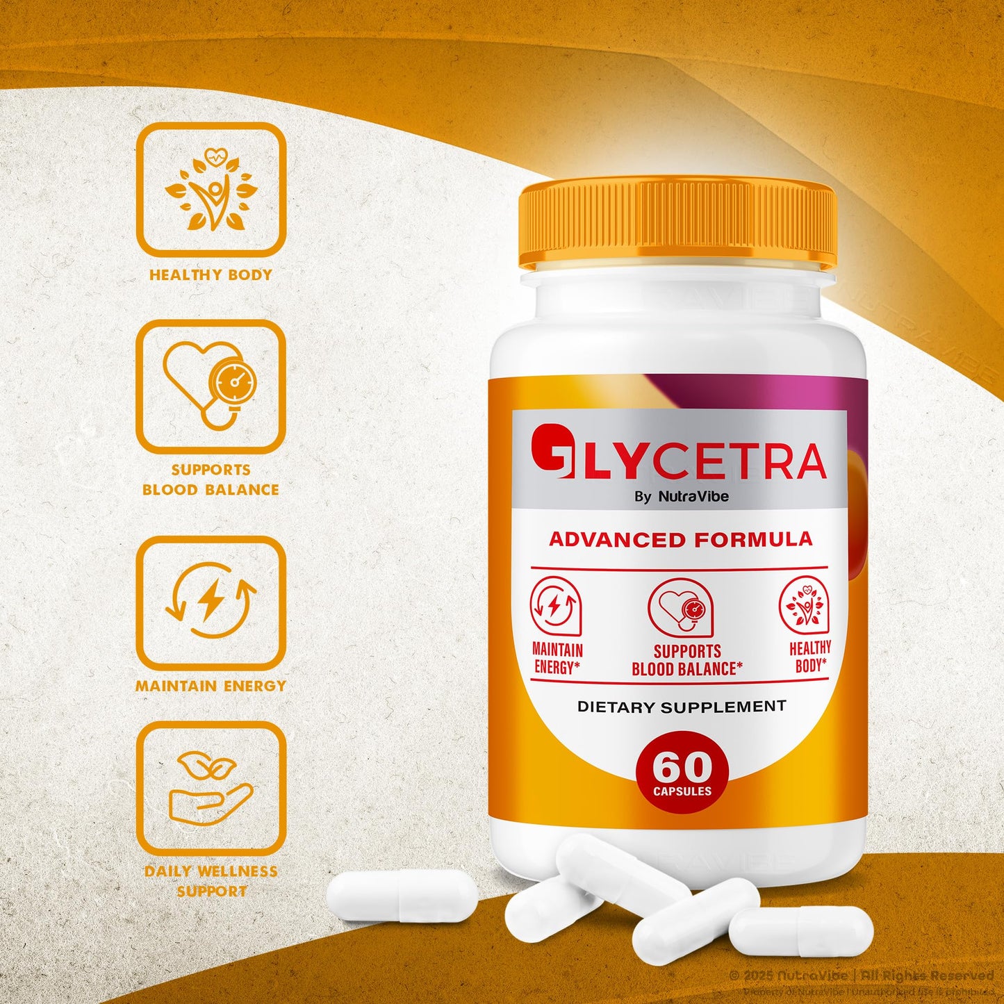NutraVibe Glycetra Capsules 60 Count