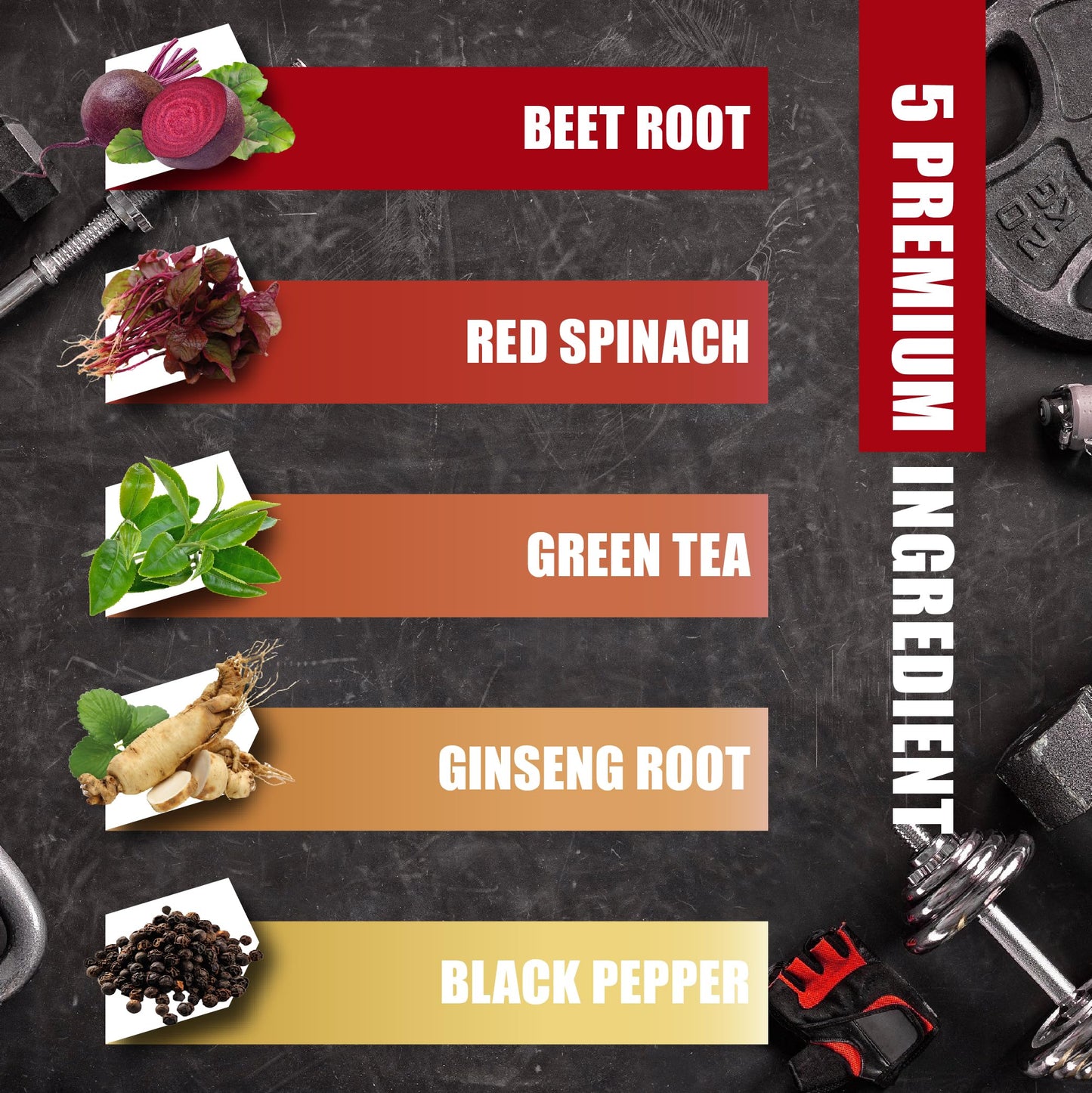 BMVINVOL Beet Root, Green Tea, Red Spinach, Ginseng, Black Pepper Capsules 150