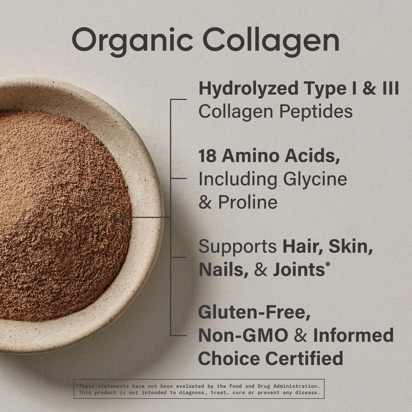 Sports Research Organic Collagen Peptides - Hydrolyzed Type I & III Collagen - Sustainable & Traceable Formula - Chocolate Powder, 16.93 oz