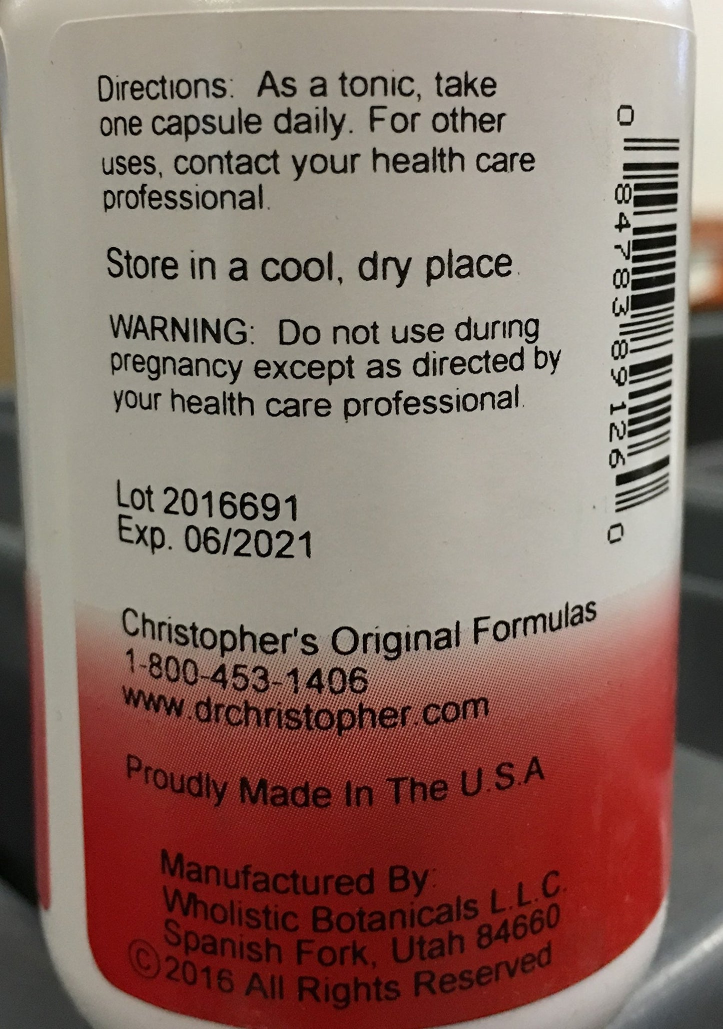 Christopher's Original Formulas Dr. CHRISTOPHER'S Cleanse False Unicorn and Lobelia Capsule 1 Count