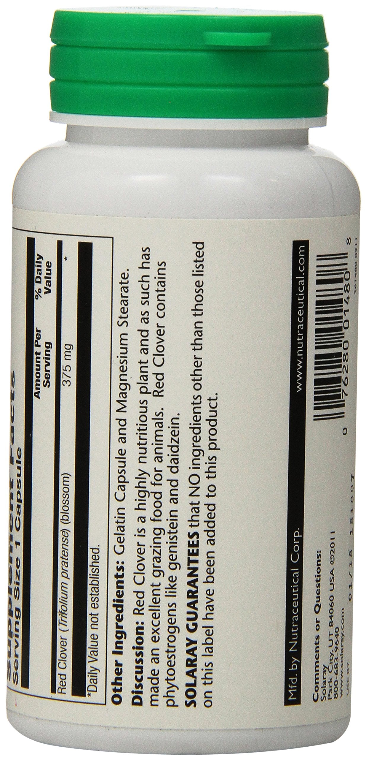 SOLARAY Red Clover 375 mg Capsule 100 VegCaps