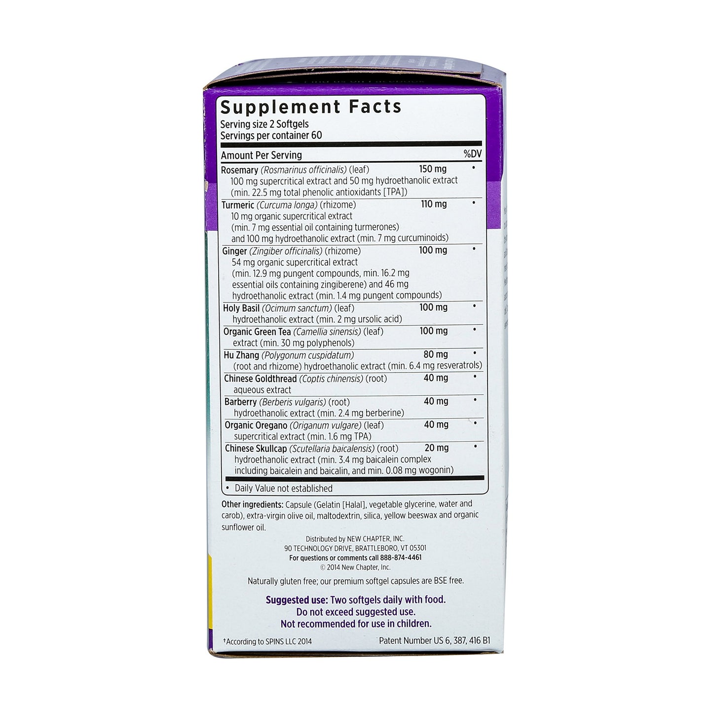 New Chapter Zyflamend Whole Body Capsule 120 Count
