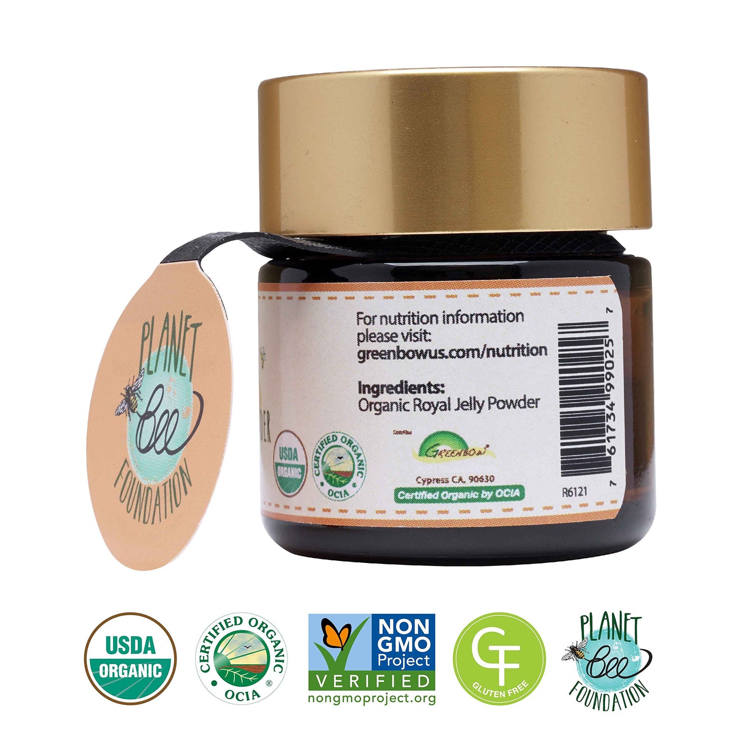 Greenbow Organic Royal Jelly Powder 3X Concentrated 0.6 oz