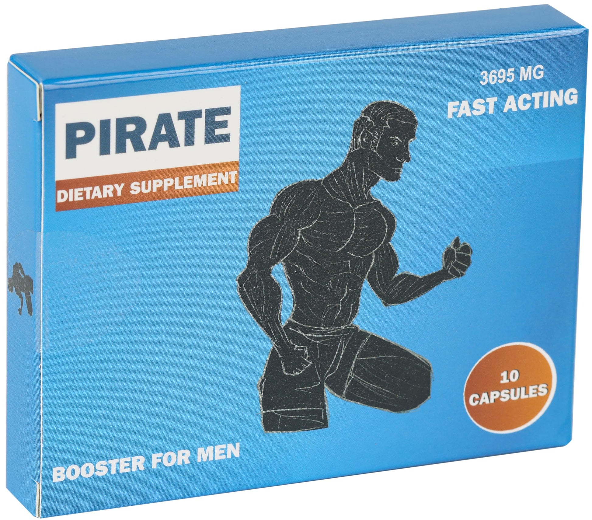 GLADTON Pirate Fast-Acting Performance Enhancer for Men Capsule 10 Count