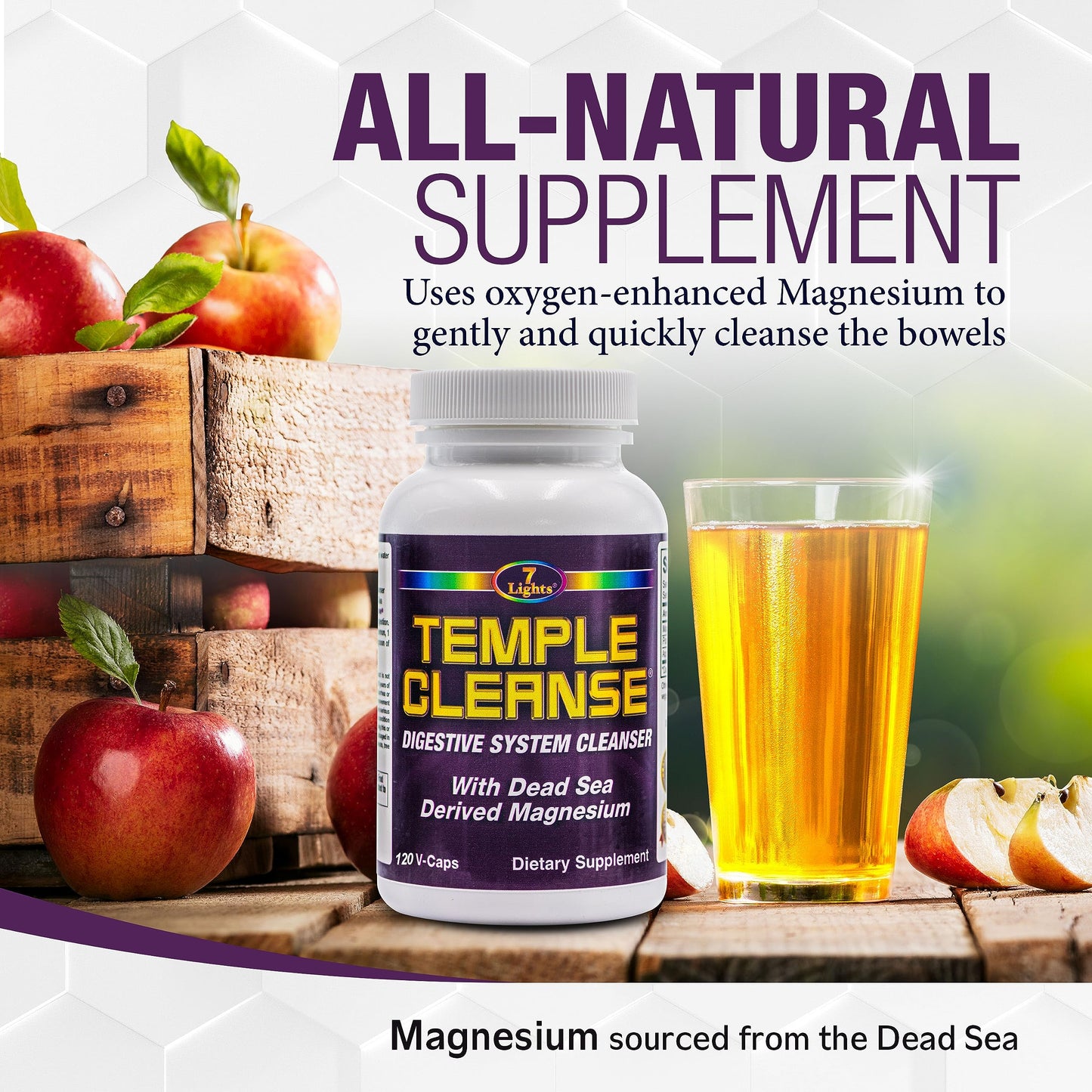 7 Lights Temple Cleanse Capsule, 120 Count