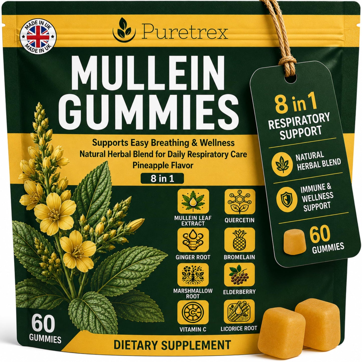 PURETREX Mullein Gummies Gummy 1 Count