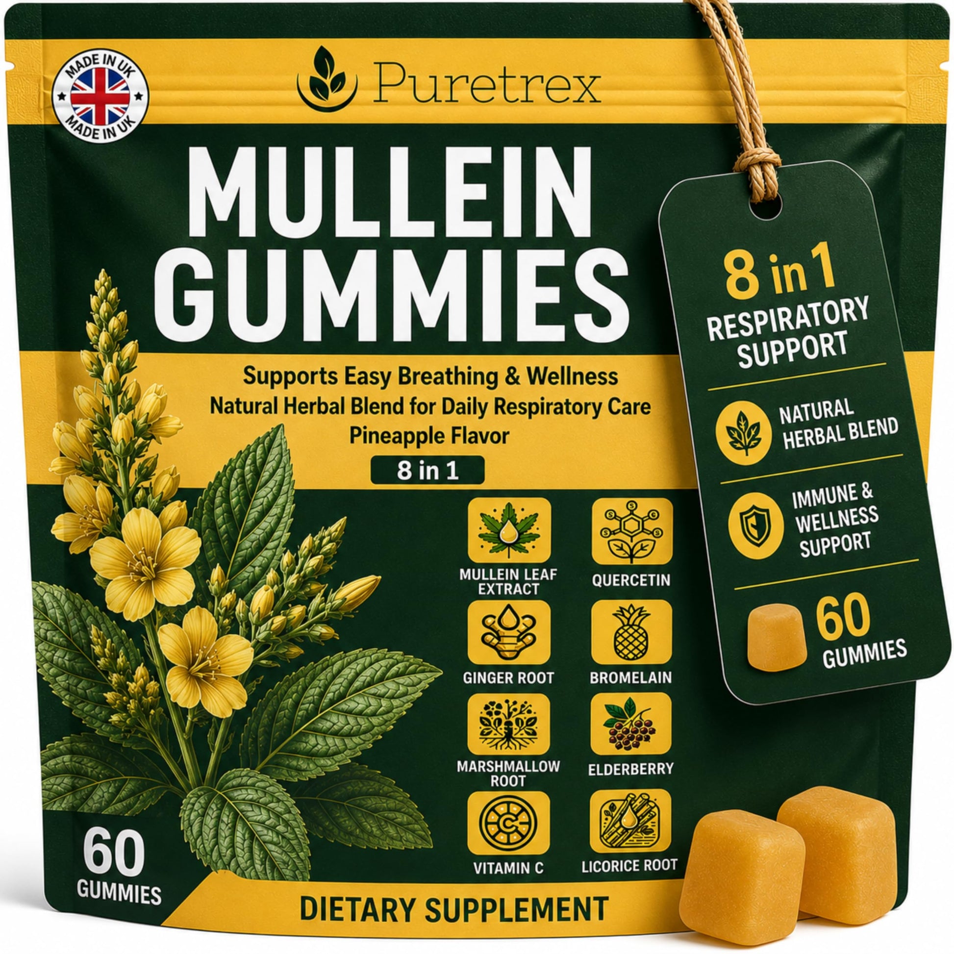 PURETREX Mullein Gummies Gummy 1 Count