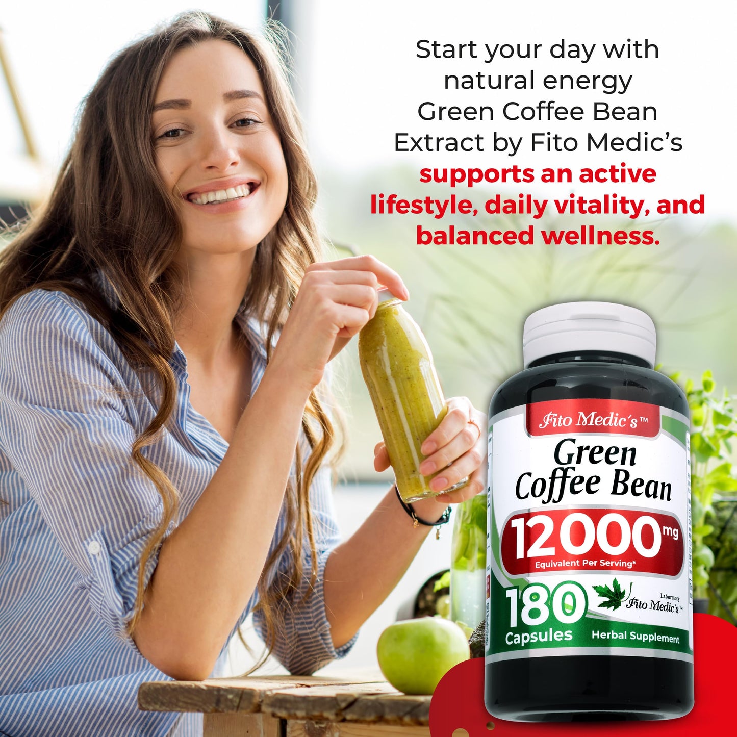 FITO MEDIC'S Green Coffee Bean Extract Capsule 1 Count