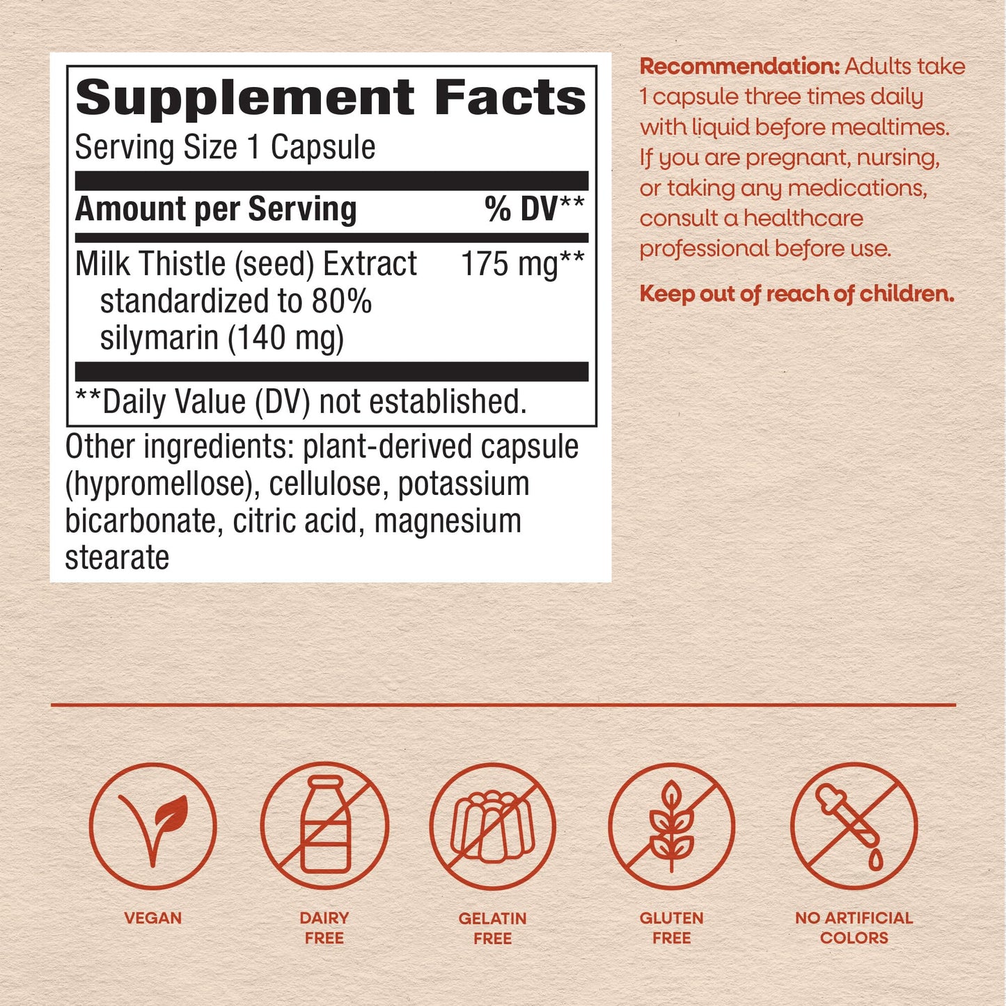Nature's Way Thisilyn Milk Thistle Extract Capsule, 100 Count