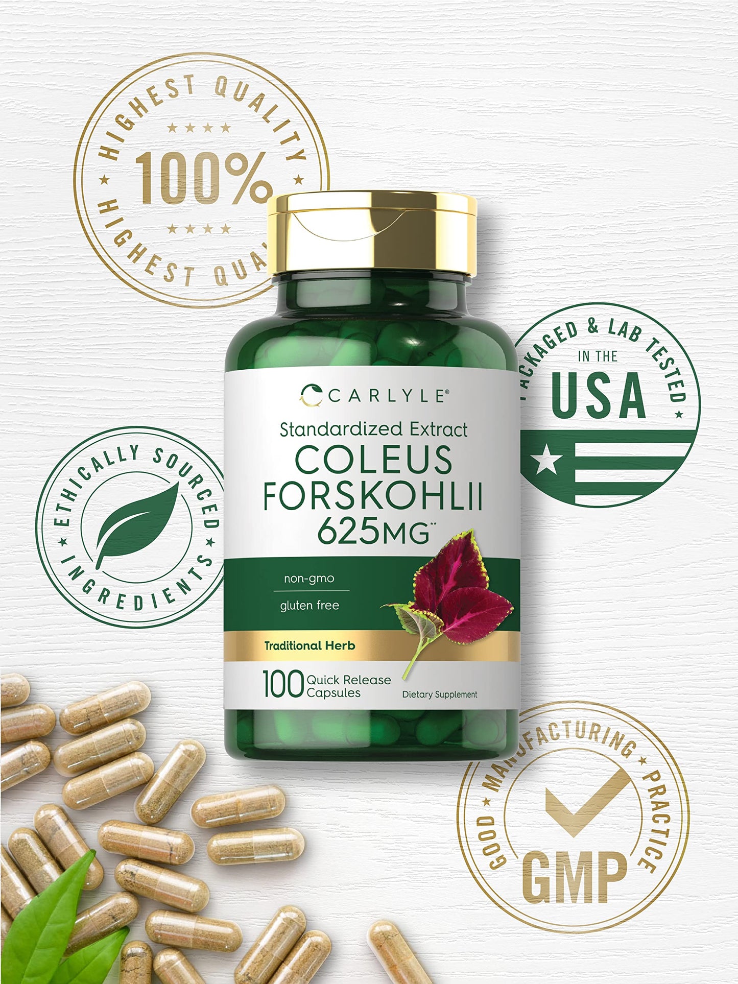 Carlyle Coleus Forskohlii Capsules 100 Count