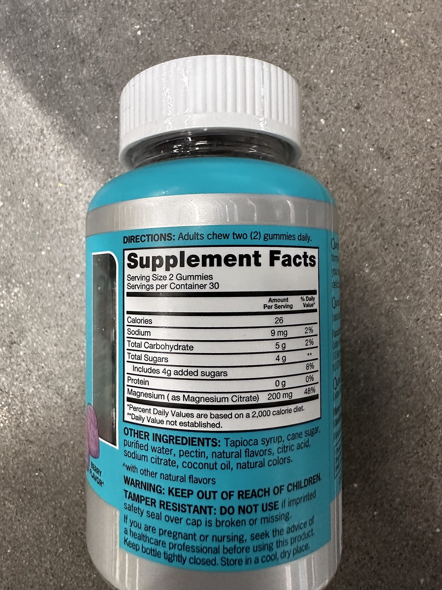 Qunol Magnesium Citrate Gummy 60 Count