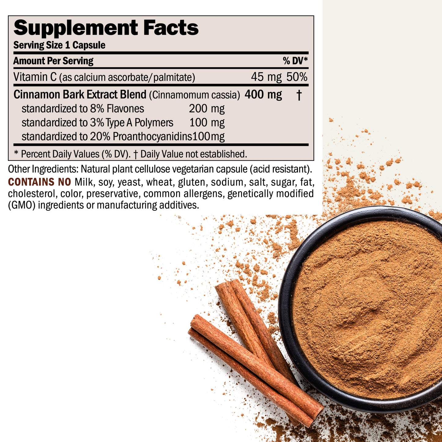 ANDREW LESSMAN ProCaps Cinnamon 400 mg 120 Capsules